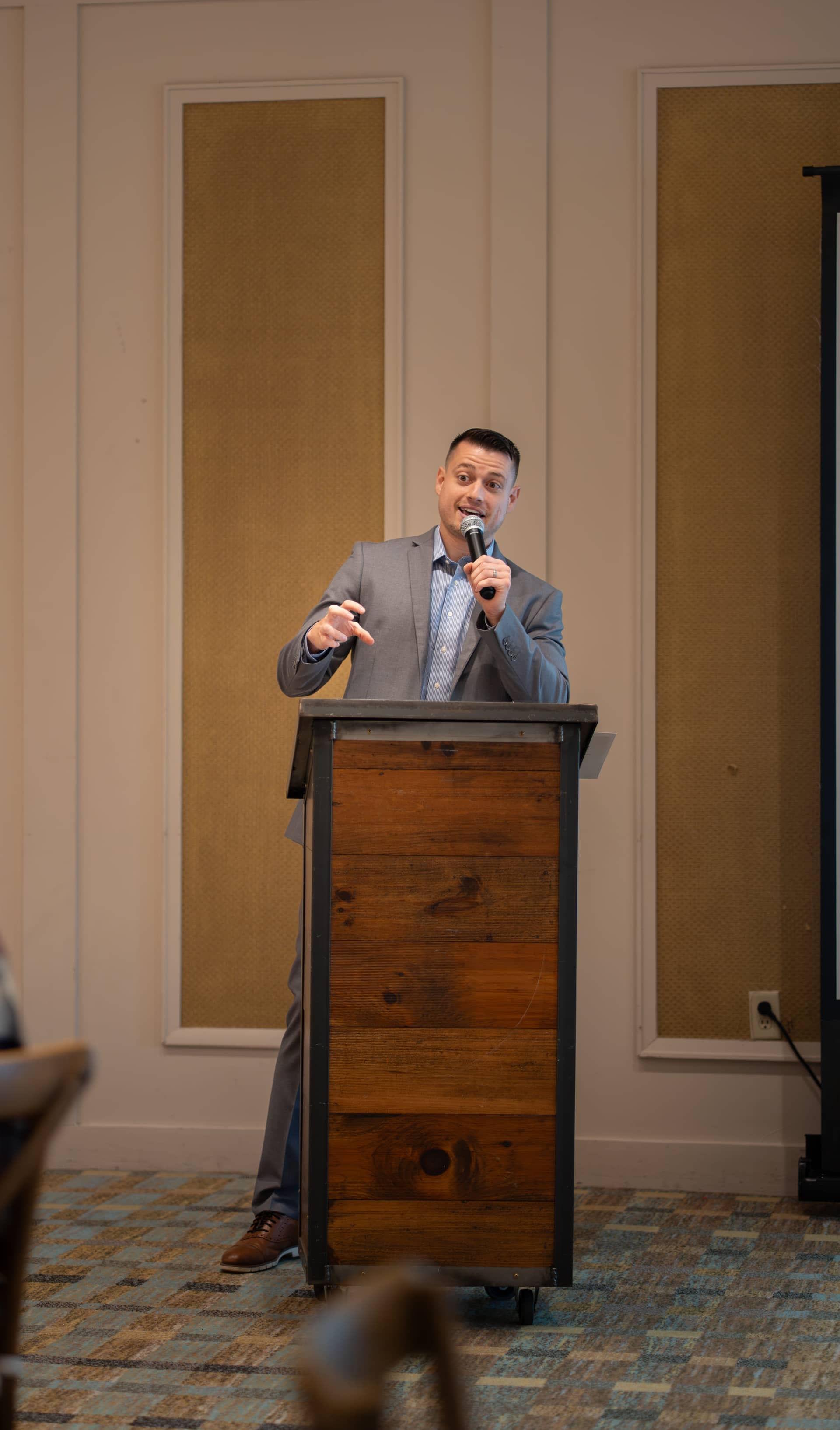 Christopher Molina with real estate partners at a Molina Mortgage masterclass